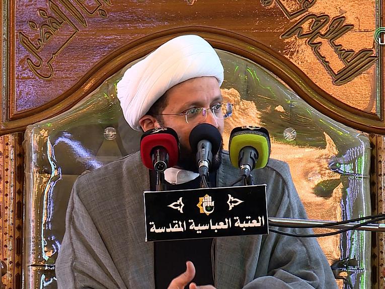 محاضرة الشيخ عبد الصاحب الطائي في الصحن العباسي الشريف 13 رمضان 1439هـ